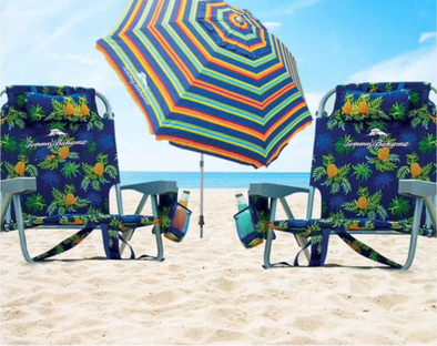 Tommy Bahama Beach Chairs & Umbrella Rental Combo