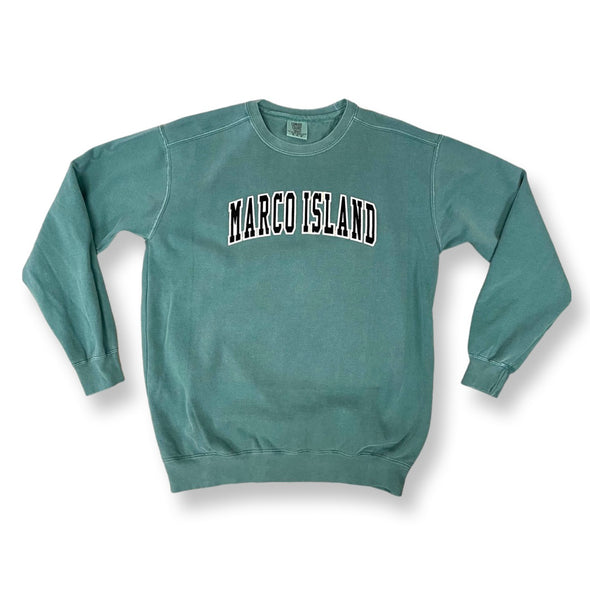 Marco Island Felt Applique Sweatshirt Vintage Style