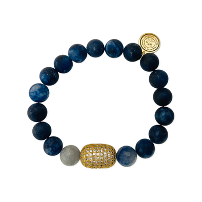 Beaded Sodalite Gemstone Bracelet