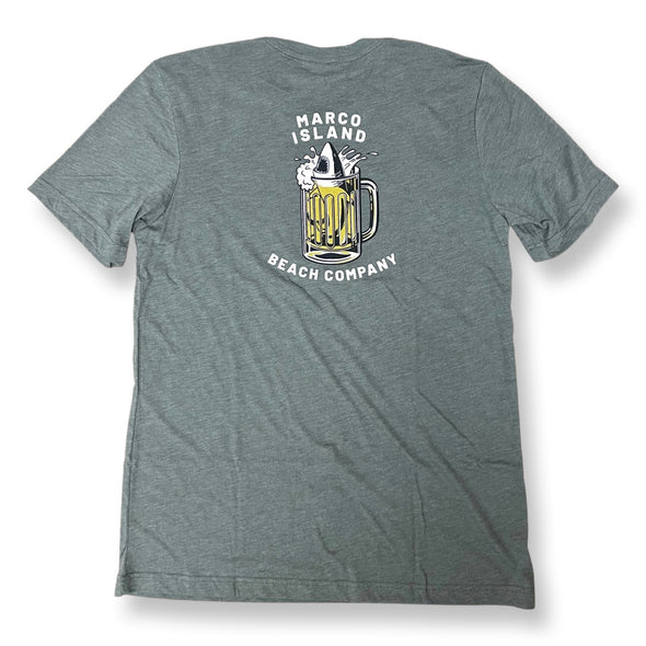 Marco Island Beach Company Beer Shark T-Shirt Vintage Style
