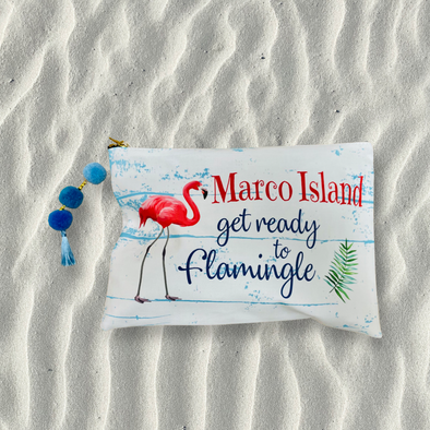 Marco Island Flamingo Clutch