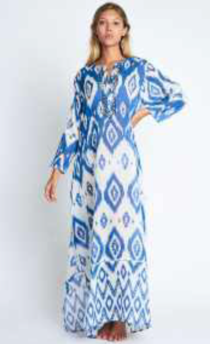 Debbie Katz Halina Ikat Maxi Dress Tunic