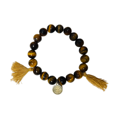 Beaded Tiger Eye Bracelet