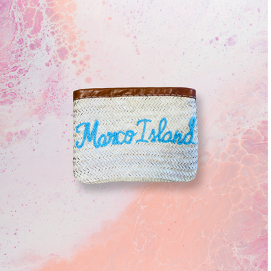 Marco Island Straw Clutch