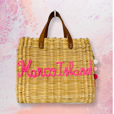 Marco Island Straw Basket Purse