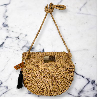 Woven Clutch With Strap