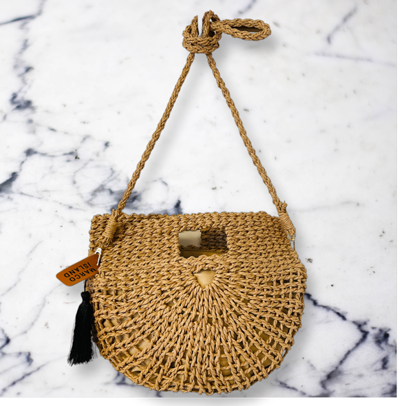 Woven Clutch With Strap